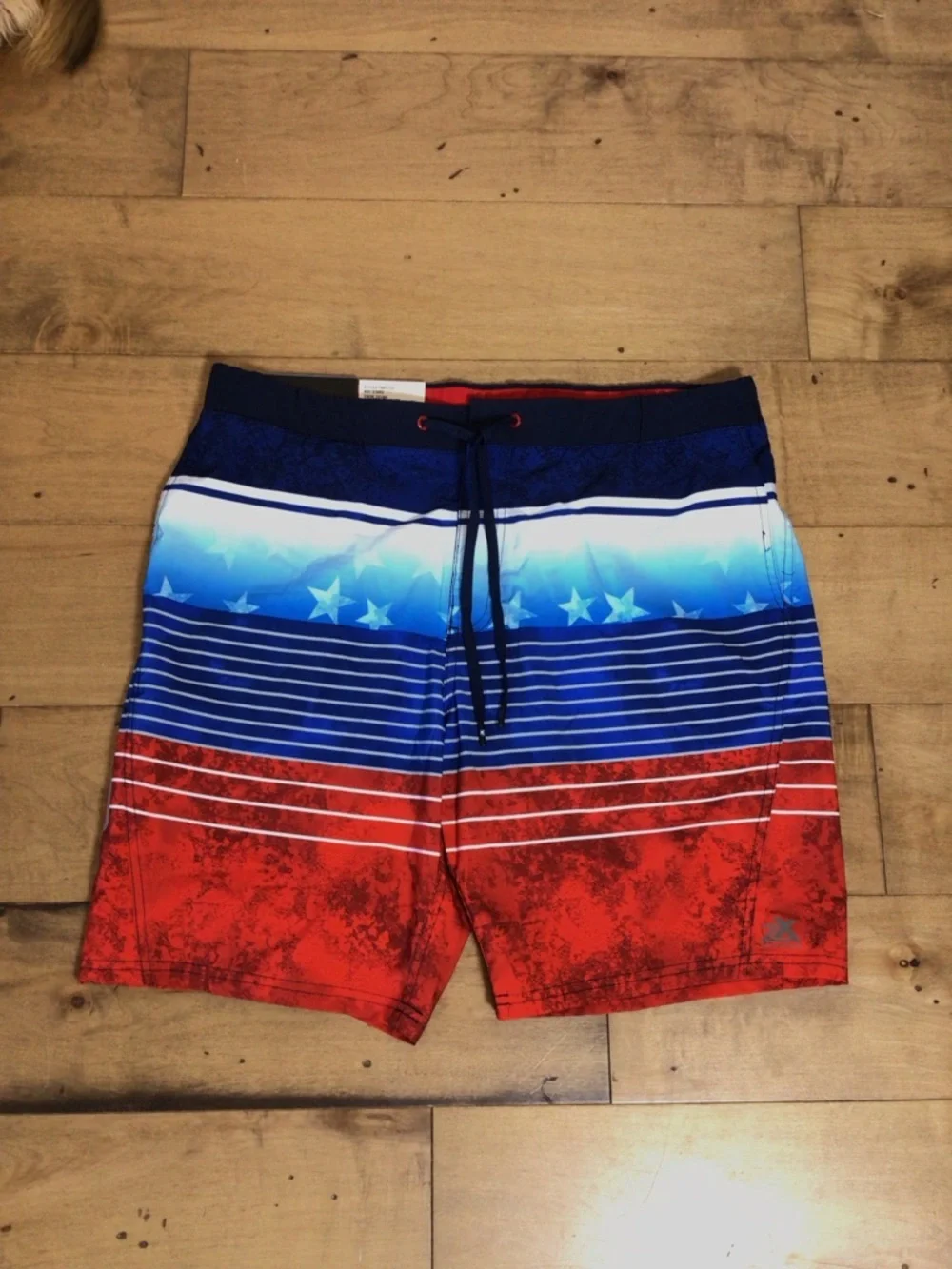 ZeroXposur Men’s Patriotic Swim Trunks Size L or XXL UPF 50 Quick Dry